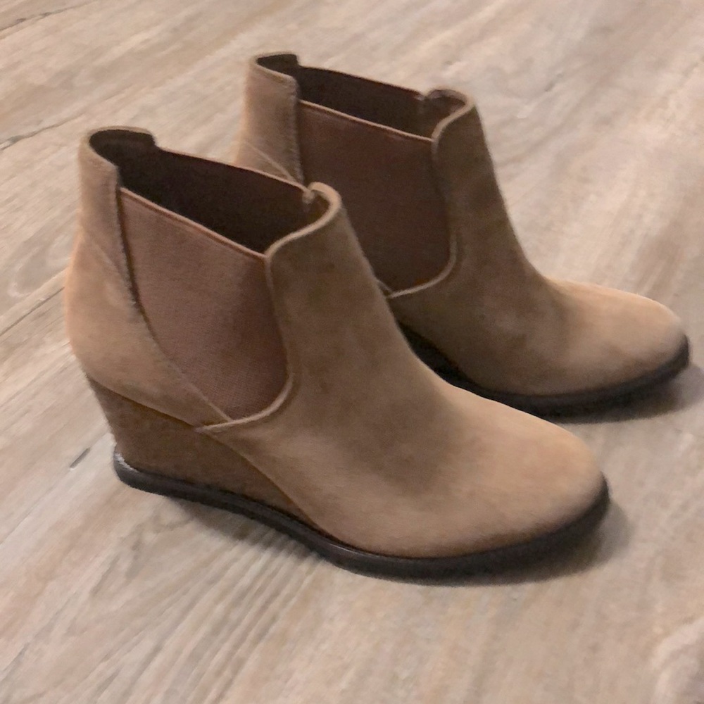 Trask Suede Wedge Bootie